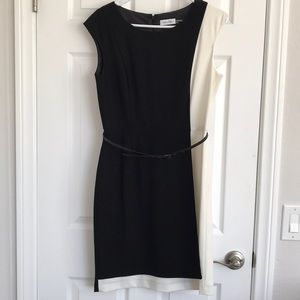 black/white business professional dress